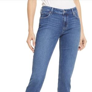 Paige Brigitte Raw Hem Cropped Jeans